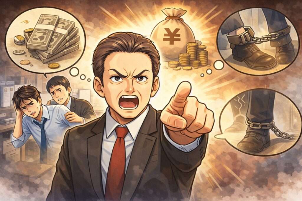 厳しい上司と縛られた部下