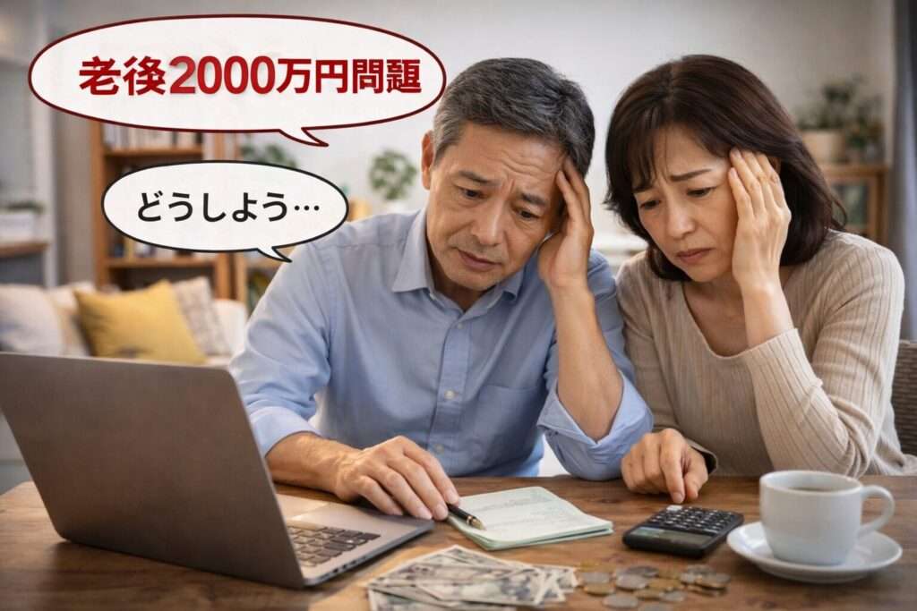 老後の資金問題に悩む夫婦