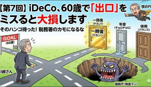 iDeCo（イデコ）、60歳で「出口戦略」をミスると大損します。一時金vs年金、どっちが得？