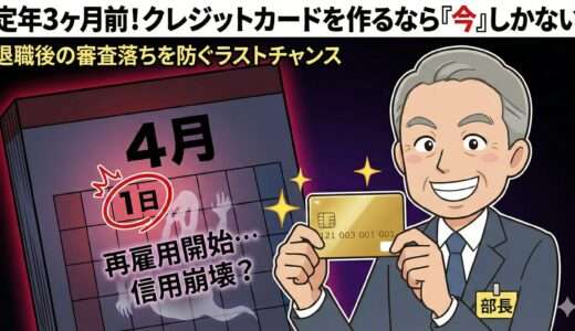 【緊急】定年3ヶ月前、滑り込みで「ゴールドカード」を作りました。退職後に審査落ちしないためのラストチャンス