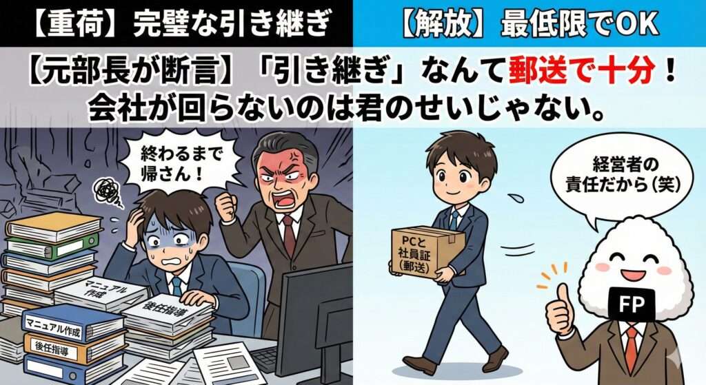 「引き継ぎしないで辞める」は無責任か？ 元部長が断言「会社が回らないのは100%経営者の責任です」