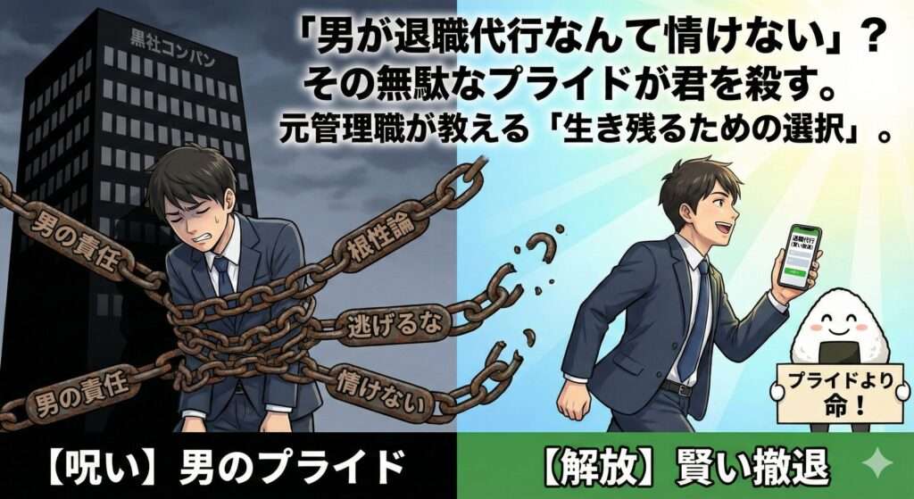 「男が退職代行なんて情けない」？ その無駄なプライドが君を過労死させる。元部長の警告