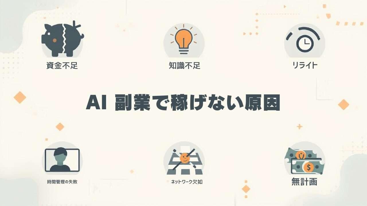 AI副業で稼げない原因