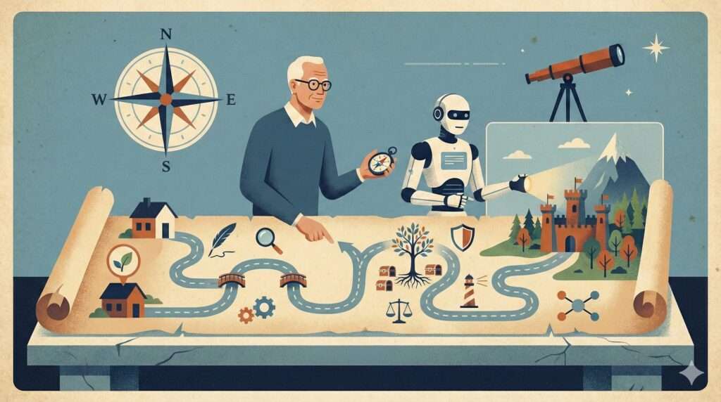 50代×AIブログの全体ロードマップ〜迷ったらここに戻ればいい「1枚の地図」〜