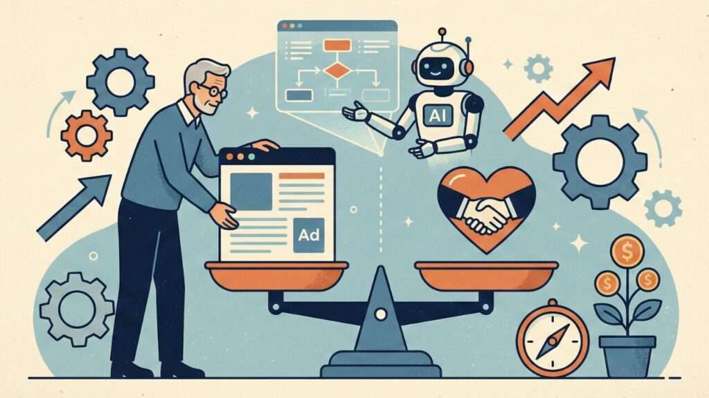 最初に置く広告の考え方（50代向け）〜ブログを壊さず、信頼を落とさず、少しだけ前に進む方法〜